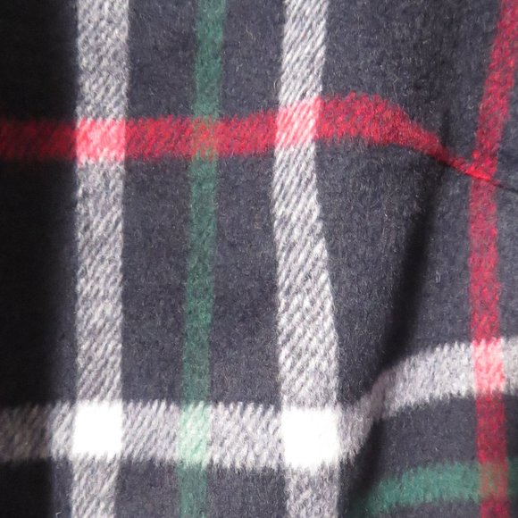 Talbots DOUBLE FACE PLAID Multicolored Wool Blend Jacket Petite - Picture 9 of 10